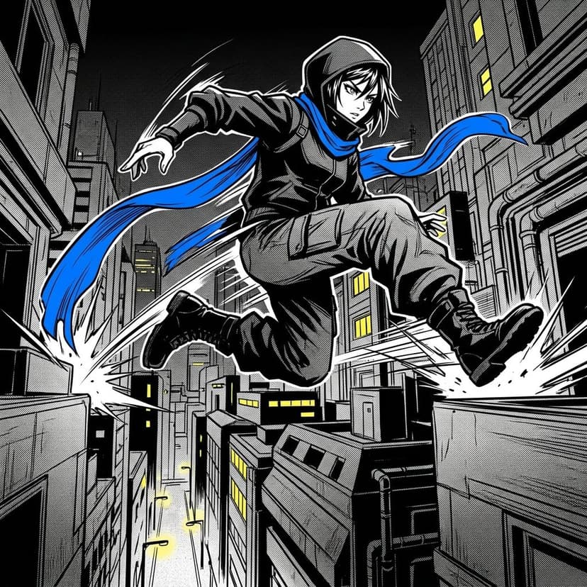 Manga Action preview — rooftop runner