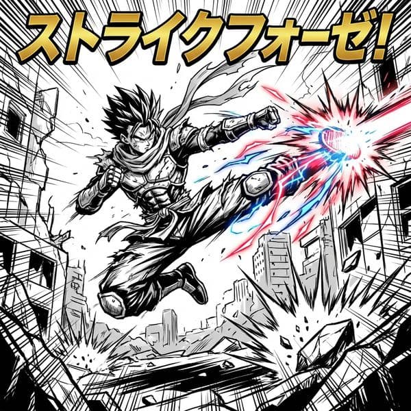 Manga Action illustration style