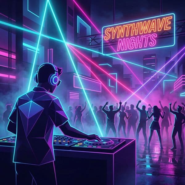 Neon Dreams illustration style