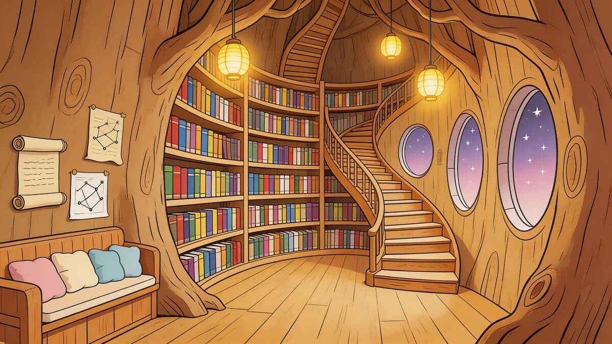 Enchanted tree library location
