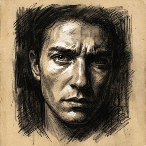 Charcoal Drama illustration example 3