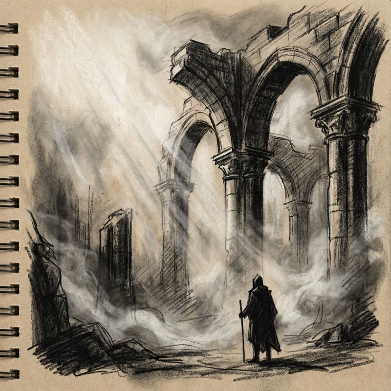 Charcoal Drama illustration example 4