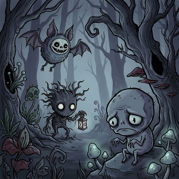 Creepy Cute illustration style preview