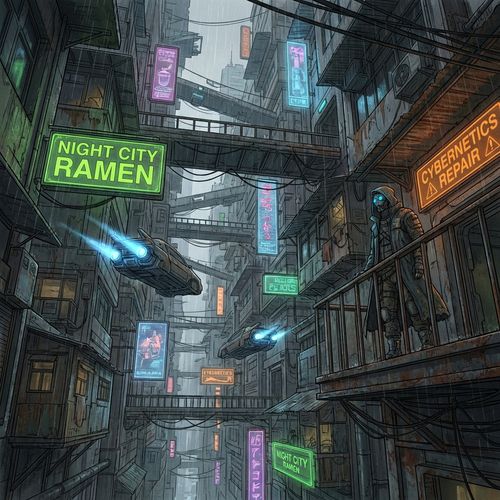 Cyberpunk Edge illustration example 4