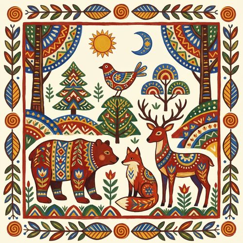 Folk Art Charm illustration example 3