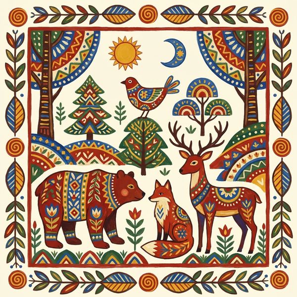 Folk Art Charm example 3