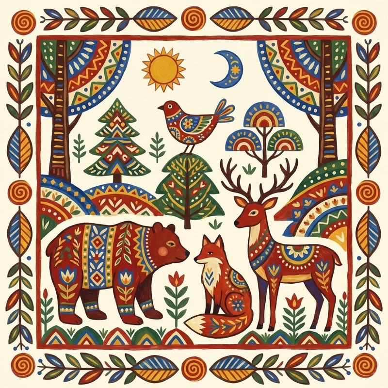 Folk Art Charm illustration example 3