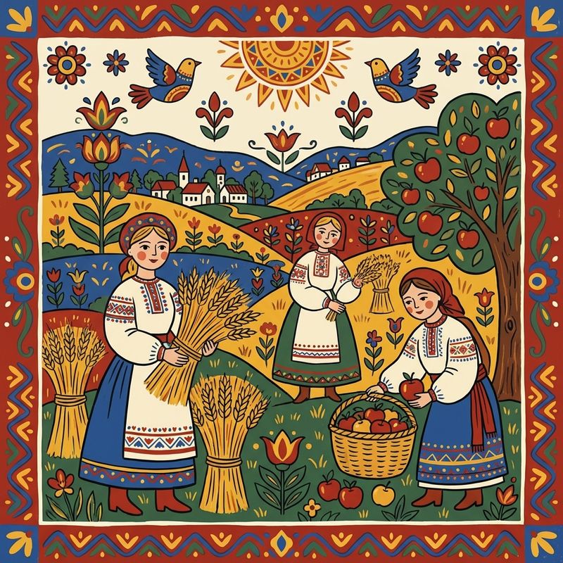 Folk Art Charm illustration example 4