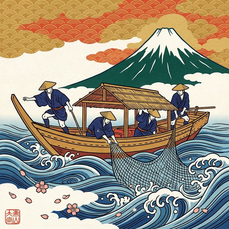 Japanese Woodblock illustration example 2