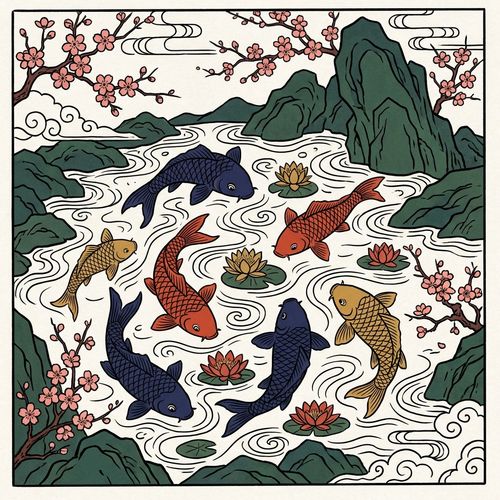 Japanese Woodblock illustration example 4