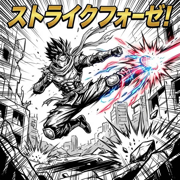 Manga Action illustration style preview