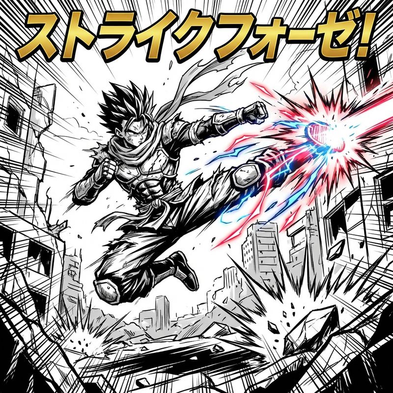 Manga Action illustration example 1