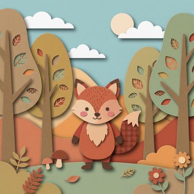 Paper Cut Folk Art for children's books