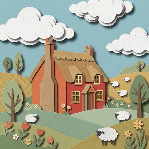 Paper Cut Folk Art illustration example 4