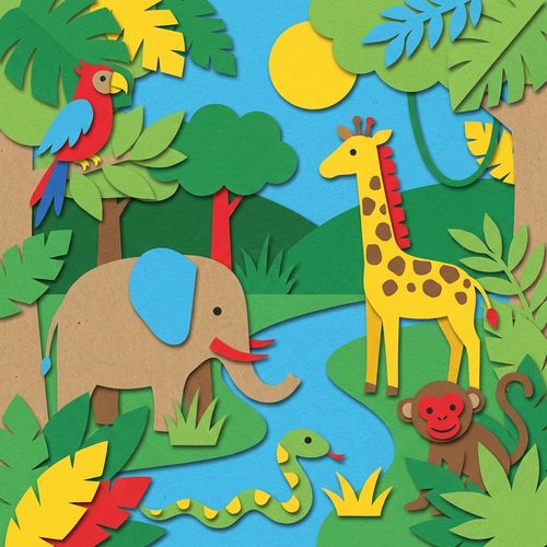 Paper Cutout illustration example 4