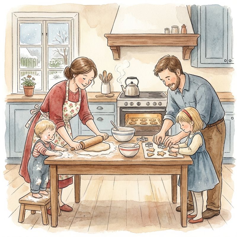 Scandinavian Watercolor illustration example 2