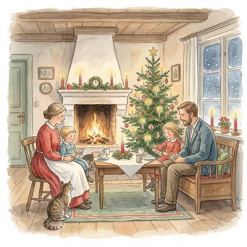 Scandinavian Watercolor illustration example 4