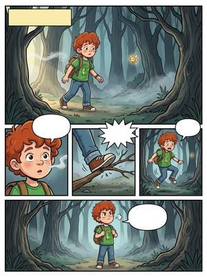 Strona komiksu do nauki czytania 1